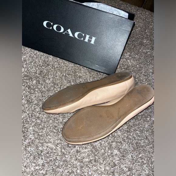 COACH CAP TOE NUDE BALLET FLATS - Picture 3 of 7